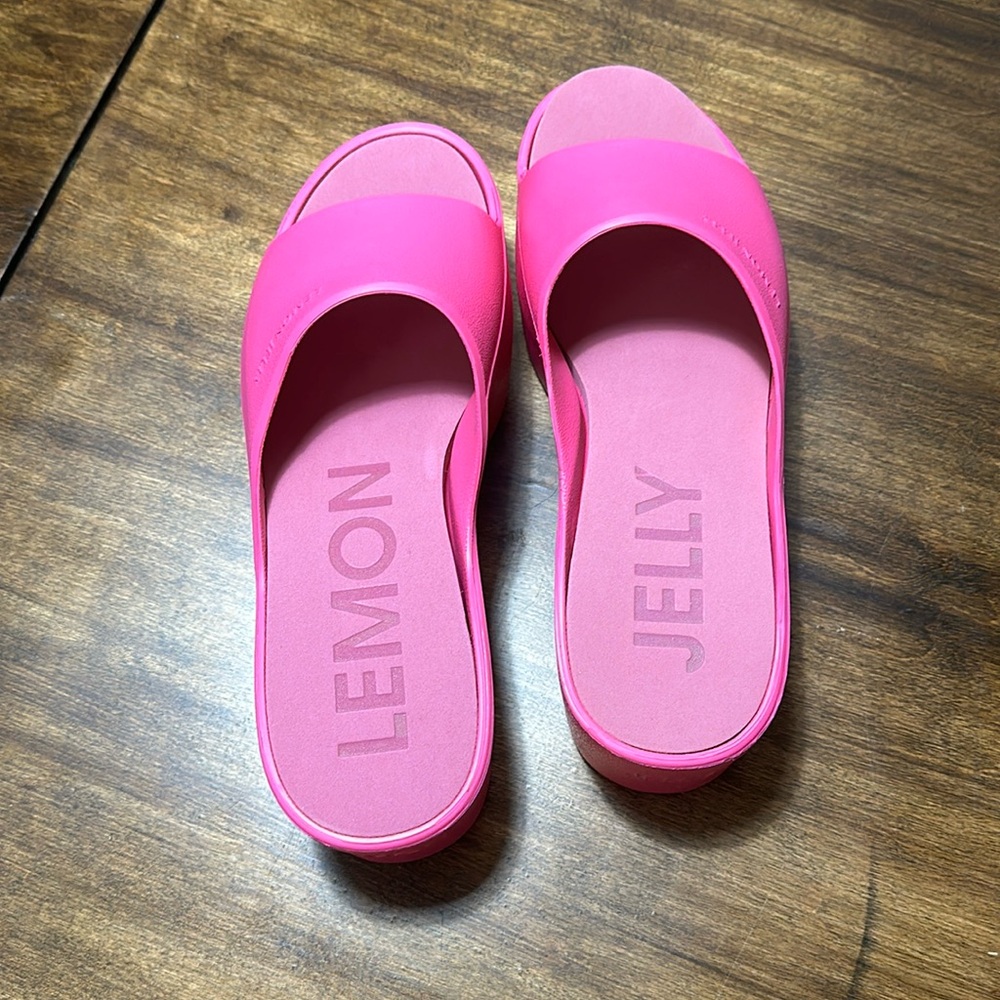 LEMON JELLY fuchsia pink women’s platform, sandals size 40 size 9